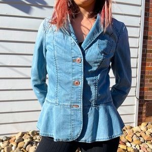 Pilcro and the Letterpress Denim Blazer